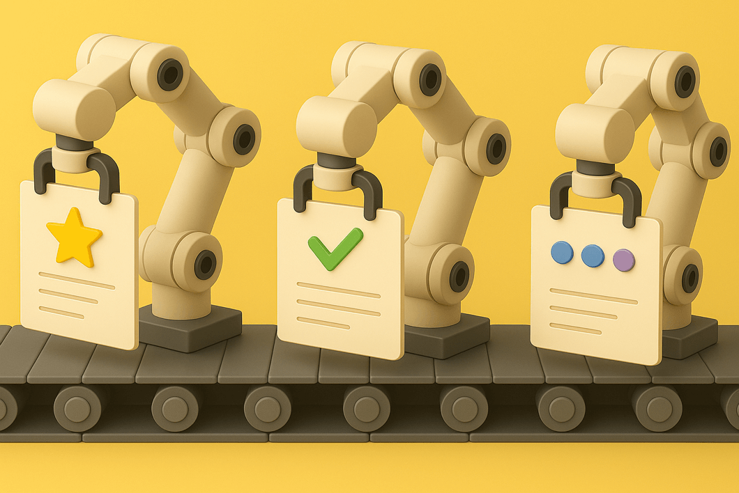 AI-powered resume building illustration